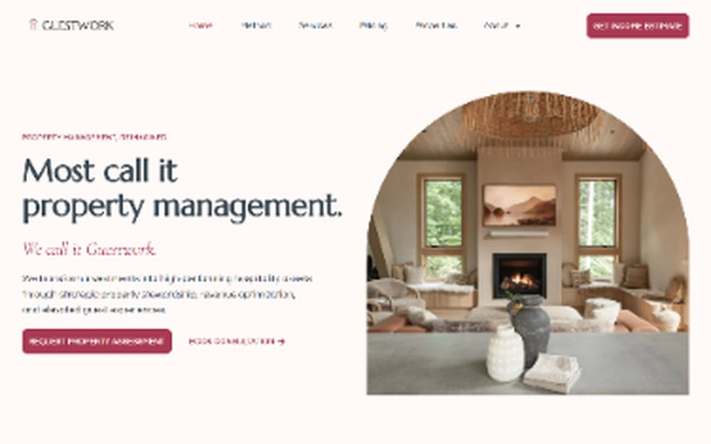 Guestwork Property Management website