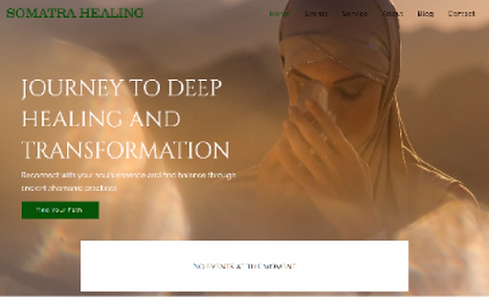 Somatra Healing portfolio project